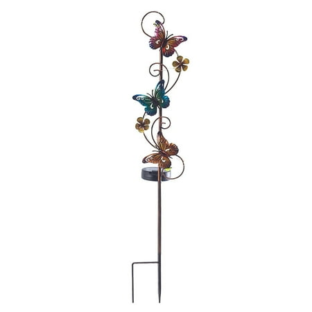 Yard Lawn Pathway LED Butterflies Outdoor Garden Solar Light Backyard Driveway