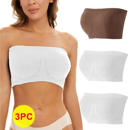 Patlollav Womens Plus Size Bra Ladies Stretch Strapless Bra Summer Bandeau Bra Comfort Wireless Bra
Patlollav Womens Plus Size Bra Ladies Stretch Strapless Bra Summer Bandeau Bra Comfort Wireless Bra