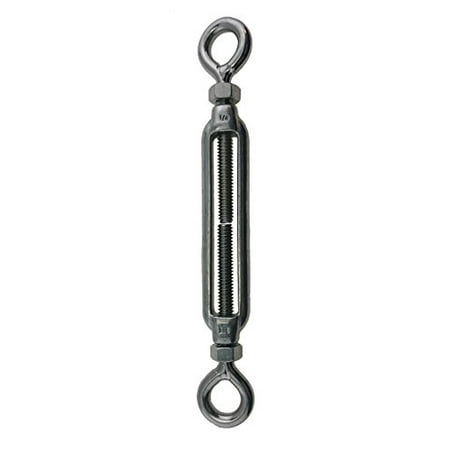 Stainless Steel (316) M6 (1/4 ) 6mm Turnbuckle Eye and Eye with Locknuts Marine Grade M6 Metric Thread
Stainless Steel (316) M6 (1/4 ) 6mm Turnbuckle Eye and Eye with Locknuts Marine Grade M6 Metric Thread