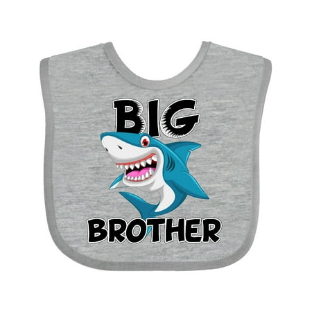 Inktastic Big Brother Shark Gift Baby Boy Bib
