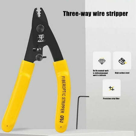 CFS-3 Three-port Fiber Optical Stripper Pliers Wire Strippers for FTTH Stripping
CFS-3 Three-port Fiber Optical Stripper Pliers Wire Strippers for FTTH Stripping