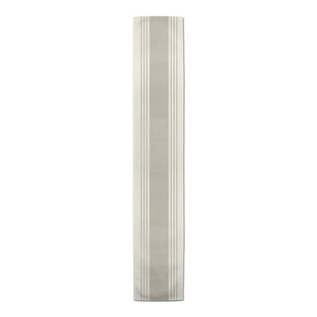 Creative Products Neutral Linen Stripe 16x72 Cotton Twill Table Runner