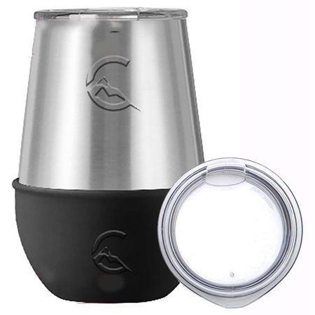 12OZ WINE GLASS/COCKTAIL TUMBLER INSULATED DOUBLE WALL STAINLESS STEEL CUP W/LID & SILICONE NON-SLIP BOTTOM SLEEVE
12OZ WINE GLASS/COCKTAIL TUMBLER INSULATED DOUBLE WALL STAINLESS STEEL CUP W/LID & SILICONE NON-SLIP BOTTOM SLEEVE