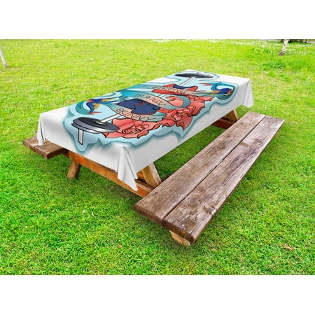 Fitness Outdoor Tablecloth Strong Is a New Skinny Artistic Composition Birds Flowers Barbell Decorative Washable Fabric Picnic Table Cloth 58 X 84 Inches Pale Blue Dark Coral Grey by Ambesonne
Fitness Outdoor Tablecloth Strong Is a New Skinny Artistic Composition Birds Flowers Barbell Decorative Washable Fabric Picnic Table Cloth 58 X 84 Inches Pale Blue Dark Coral Grey by Ambesonne