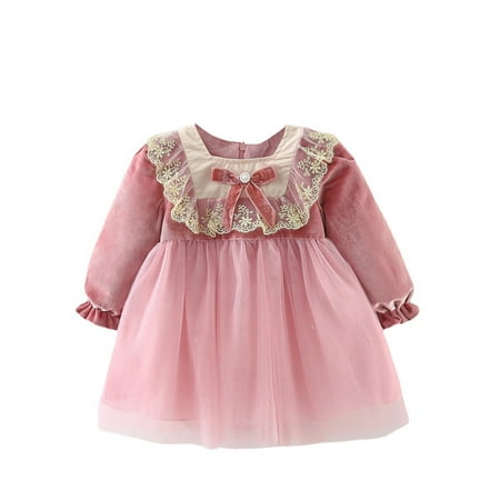 Genuiskids Toddler Girl Mesh A-line Dress Elegant Floral Long Sleeves Princess Party Dress for Newborn Baby
Genuiskids Toddler Girl Mesh A-line Dress Elegant Floral Long Sleeves Princess Party Dress for Newborn Baby