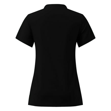Solid Color Working Uniform Lady Button Women V Neck Sleeve Tops T shirts Working Short Women s Blouse Scrubs Top Working Uniform Nurses
Solid Color Working Uniform Lady Button Women V Neck Sleeve Tops T shirts Working Short Women s Blouse Scrubs Top Working Uniform Nurses