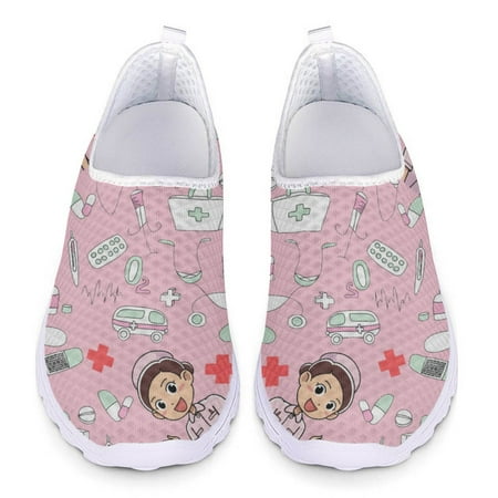 FORUDESIGNS Nursing Shoes for Women Cute Cartoon Nurse Doctor Printed Slip On Flats Sneakers Spring/Autumn Casual Ladies Loafers
FORUDESIGNS Nursing Shoes for Women Cute Cartoon Nurse Doctor Printed Slip On Flats Sneakers Spring/Autumn Casual Ladies Loafers