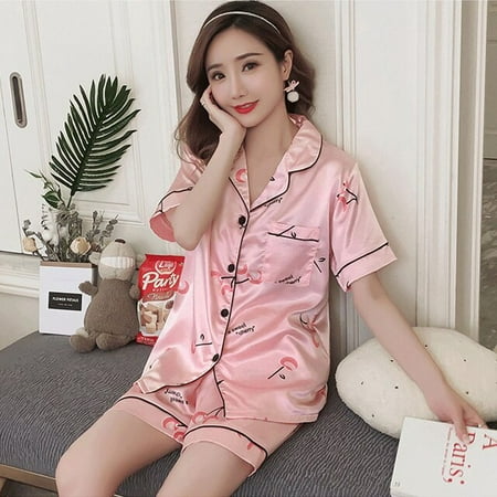 QWZNDZGR Summer Pajamas Sets Women Short Sleepwear Shorts Suit Faux Stain Sexy Black Ladies Large Size Casual Luxury Cardigan Homewear PJ
QWZNDZGR Summer Pajamas Sets Women Short Sleepwear Shorts Suit Faux Stain Sexy Black Ladies Large Size Casual Luxury Cardigan Homewear PJ