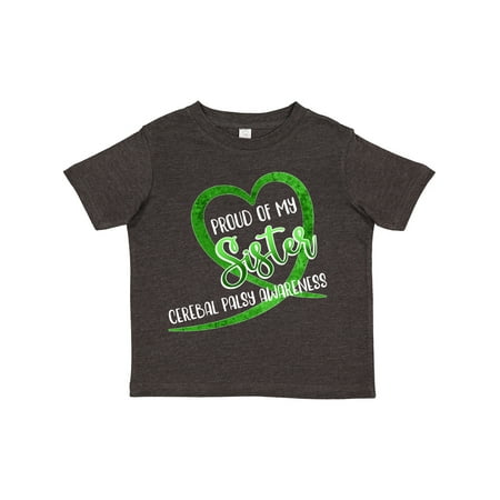 Inktastic Proud of My Sister Cerebral Palsy Awareness Heart Ribbon Gift Toddler Boy or Toddler Girl T-Shirt
Inktastic Proud of My Sister Cerebral Palsy Awareness Heart Ribbon Gift Toddler Boy or Toddler Girl T-Shirt