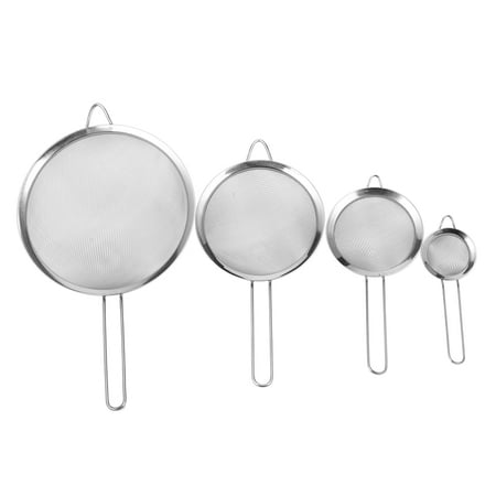 4 pcs. Colander Strainer Colander Strainer Set 7/12/16/22 cm made of stainless steel - noodle strainer Schaumlffel icing Sugar shaker Kitchen Accessories
4 pcs. Colander Strainer Colander Strainer Set 7/12/16/22 cm made of stainless steel - noodle strainer Schaumlffel icing Sugar shaker Kitchen Accessories