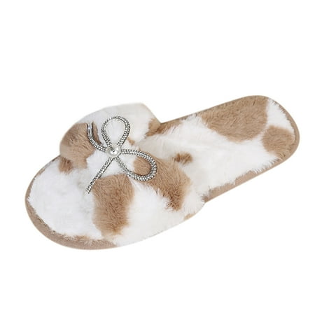 Alueeu women s shoes Women s Fashion Rhinestone Plush Shoes Bowknot Plush Warm Color-block Slippers Women Shoes for ladies summer
Alueeu women s shoes Women s Fashion Rhinestone Plush Shoes Bowknot Plush Warm Color-block Slippers Women Shoes for ladies summer