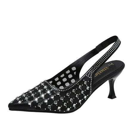 Fashion Summer Women Sandals Pointed Toe Rhinestones High Heeled Hollow Breathable Casual
Fashion Summer Women Sandals Pointed Toe Rhinestones High Heeled Hollow Breathable Casual