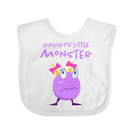 Inktastic Daddy s Little Monster Gift Baby Girl Bib