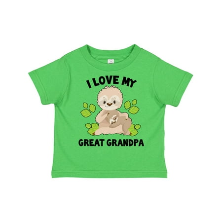 Inktastic Cute Sloth I Love My Great Grandpa with Green Leaves Gift Toddler Boy or Toddler Girl T-Shirt
Inktastic Cute Sloth I Love My Great Grandpa with Green Leaves Gift Toddler Boy or Toddler Girl T-Shirt