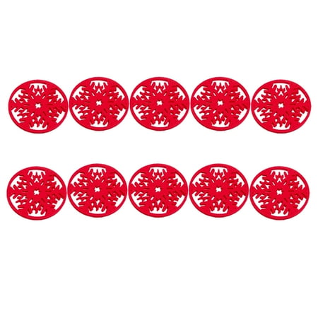 Hemoton 20pcs Christmas Tableware Mat Coaster Reusable Dish Plate Bowl Pad Fashion Table Placemat Heat Insulation Pad for Home Restaurant (Red Snowflake)
Hemoton 20pcs Christmas Tableware Mat Coaster Reusable Dish Plate Bowl Pad Fashion Table Placemat Heat Insulation Pad for Home Restaurant (Red Snowflake)