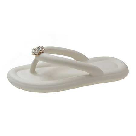 Quealent Adult Women Shoes House Slippers for Women Open Toed Flip Flops Women s Solid Beach Beach Flat Bottom Clip Hard Bottom Slippers for Women White 7.5
Quealent Adult Women Shoes House Slippers for Women Open Toed Flip Flops Women s Solid Beach Beach Flat Bottom Clip Hard Bottom Slippers for Women White 7.5