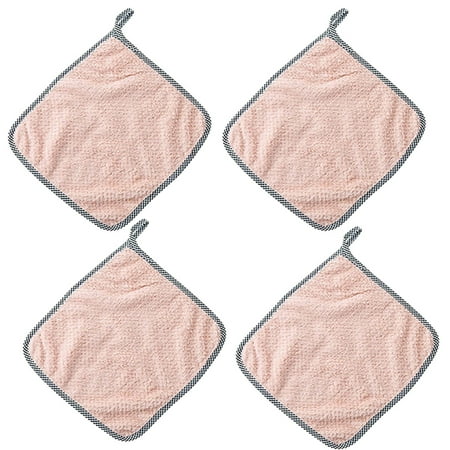 4Pack Hangable Coral Velvet Towels Kitchen Towels Lint-Free Absorbent Wipes Dish Cloths Cleaning Cloths Home Light pink
4Pack Hangable Coral Velvet Towels Kitchen Towels Lint-Free Absorbent Wipes Dish Cloths Cleaning Cloths Home Light pink