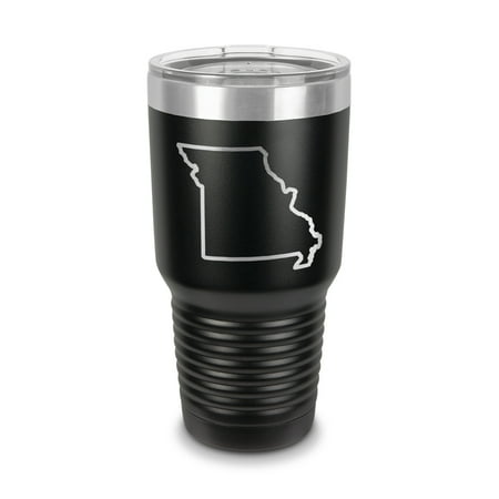 Missouri Outline Tumbler 30 oz - Laser Engraved w/ Clear Lid - Stainless Steel - Vacuum Insulated - Double Walled - Travel Mug - mo - Black
Missouri Outline Tumbler 30 oz - Laser Engraved w/ Clear Lid - Stainless Steel - Vacuum Insulated - Double Walled - Travel Mug - mo - Black