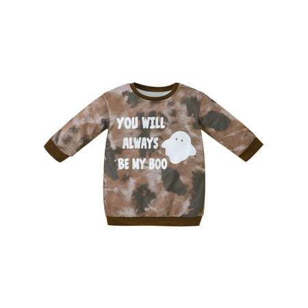 TheFound Toddler Baby Girls Sweatshirt Dress Letter Ghost Print Long Sleeves Casual Dress Halloween Party Clothes
TheFound Toddler Baby Girls Sweatshirt Dress Letter Ghost Print Long Sleeves Casual Dress Halloween Party Clothes