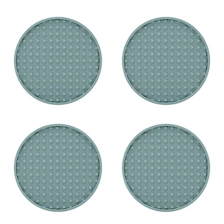 Redempion Pack of 4 Coasters Heat-resistant Cushion Silicone Drink Pads Mug Cup Mats Washable Placemat Drain Bottle Beverage Holders Blue
Redempion Pack of 4 Coasters Heat-resistant Cushion Silicone Drink Pads Mug Cup Mats Washable Placemat Drain Bottle Beverage Holders Blue