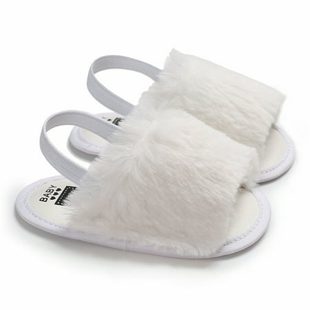 Sunisery Baby Sandals Soft Sole Cute Solid Color Anti-Slip Shoes Slippers