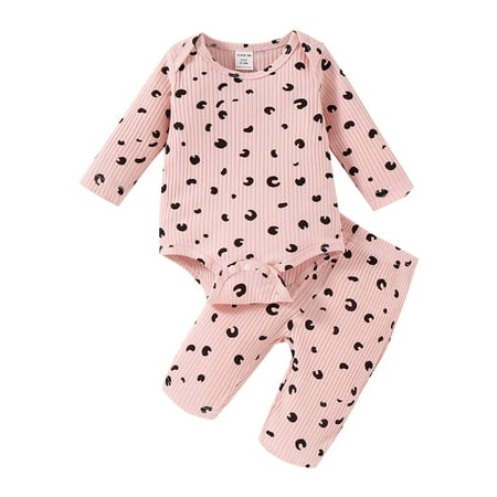 Toddler Outfits Sets Summer Baby Unisex Leopard Autumn Print Long Sleeve Romper Bosyduit Pants Kids Clothes Suit
Toddler Outfits Sets Summer Baby Unisex Leopard Autumn Print Long Sleeve Romper Bosyduit Pants Kids Clothes Suit