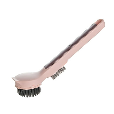 Jooan s Kitchen Pot Scrub Brush Sink Long Handle Dish Pan Scrubber Kitchen Pink