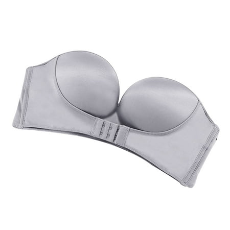 Karcher Strapless Front Buckle Bra Wirefree Push Up Non Slip Invisible Women Bra Underwear New
Karcher Strapless Front Buckle Bra Wirefree Push Up Non Slip Invisible Women Bra Underwear New