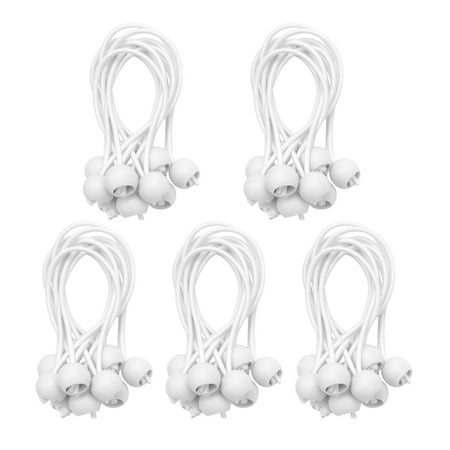 50 Pcs Bungee Cord with Balls Elastic Ties Bungee Toggles Ties for Marquees Tents Banners Flag Poles Tarp (White)
50 Pcs Bungee Cord with Balls Elastic Ties Bungee Toggles Ties for Marquees Tents Banners Flag Poles Tarp (White)