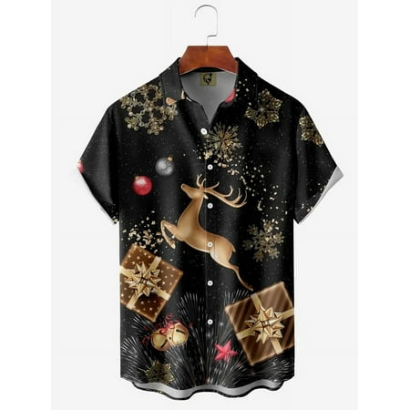 FUNIER Men s Shirts Happy New Year Printed Regular Fit Casual Short Sleeve Novelty Button-Down Hawaiian Shirts Casual Shirt for Men
FUNIER Men s Shirts Happy New Year Printed Regular Fit Casual Short Sleeve Novelty Button-Down Hawaiian Shirts Casual Shirt for Men