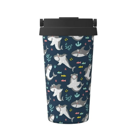 KLL Friendly Sharks Pattern Stainless Steel Vacuum Insulated Tumbler - Carry Insulated Coffee Mug - Reusable Insulated Cold Brew Iced Coffee Cup Thermos
KLL Friendly Sharks Pattern Stainless Steel Vacuum Insulated Tumbler - Carry Insulated Coffee Mug - Reusable Insulated Cold Brew Iced Coffee Cup Thermos