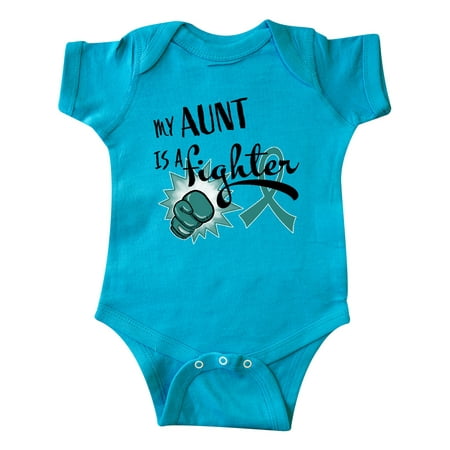 Inktastic Ovarian Cancer Awareness My Aunt s a Fighter Gift Baby Boy or Baby Girl Bodysuit
Inktastic Ovarian Cancer Awareness My Aunt s a Fighter Gift Baby Boy or Baby Girl Bodysuit