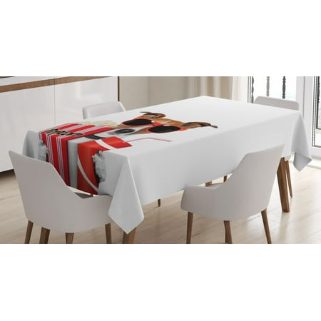 Movie Theater Tablecloth Funny Dog Wearing Sunglasses Watching a Movie with Popcorn and Soda Print Rectangular Table Cover for Dining Room Kitchen 60 X 84 Inches Multicolor by Ambesonne
Movie Theater Tablecloth Funny Dog Wearing Sunglasses Watching a Movie with Popcorn and Soda Print Rectangular Table Cover for Dining Room Kitchen 60 X 84 Inches Multicolor by Ambesonne