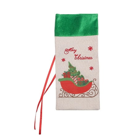 Christmas Decorations Creative Print Bird Sleigh Wine Set Red Wine Champagne Bottle Bag Restaurant Decoration Christmas Gifts Linen A
Christmas Decorations Creative Print Bird Sleigh Wine Set Red Wine Champagne Bottle Bag Restaurant Decoration Christmas Gifts Linen A