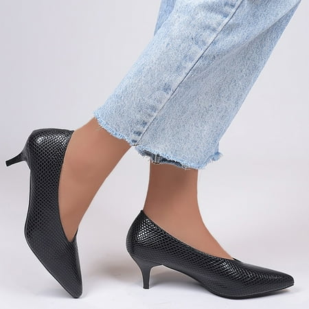 Women Shoes Single Shoes Pointed Shoes Toe Women High Heels Color Shoes SlipOn Solid Leisure Work Women s Pumps Black 7
Women Shoes Single Shoes Pointed Shoes Toe Women High Heels Color Shoes SlipOn Solid Leisure Work Women s Pumps Black 7