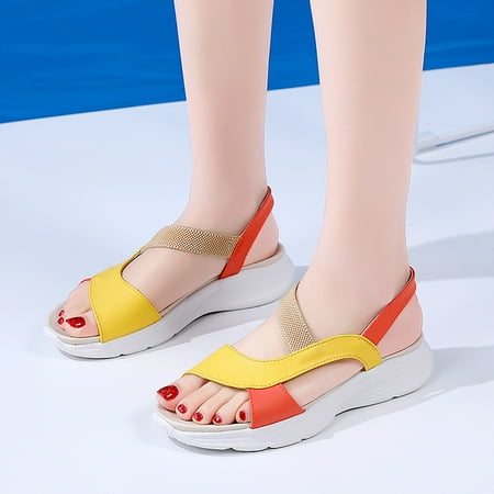 〖Yilirongyumm〗 Yellow 41 Sandals Women Summer Breathable Peep Toe Sandals Women Fashion Sport Beach Comfortable Elastic Band Wedges Shoes
〖Yilirongyumm〗 Yellow 41 Sandals Women Summer Breathable Peep Toe Sandals Women Fashion Sport Beach Comfortable Elastic Band Wedges Shoes