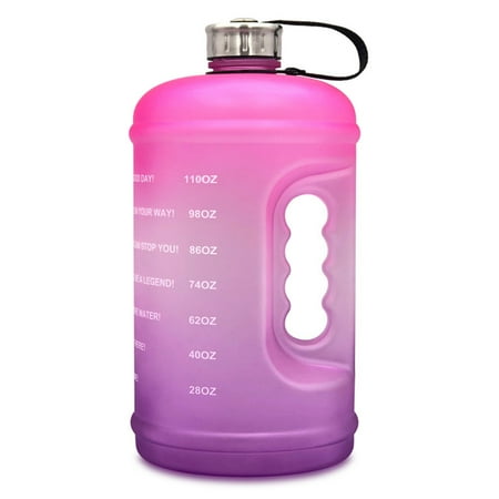 Gallon Motivational Water Bottle Leakproof BPA Free Sports Water Jug with Time Marker for Men Women Pink Purple Gradient
Gallon Motivational Water Bottle Leakproof BPA Free Sports Water Jug with Time Marker for Men Women Pink Purple Gradient
