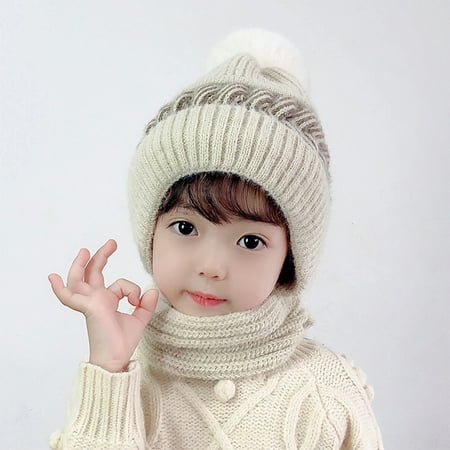DENGDENG Toddler Baby Child Children Kids Warm Knitted Beanie Hats for Boys and Girls Soft Winter Pompom Cap with Scarf 2Y~8Y
DENGDENG Toddler Baby Child Children Kids Warm Knitted Beanie Hats for Boys and Girls Soft Winter Pompom Cap with Scarf 2Y~8Y