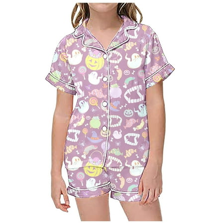 Pajamas for Kids 2 Piece Sets Pajamas For Kids Children Graphic Print Short Sleeve Button Shirt Shorts Pajama Set Kids Halloween Pajamas Baby Christmas Outfit Girl(Color:Pink Size:2-3 Years)
Pajamas for Kids 2 Piece Sets Pajamas For Kids Children Graphic Print Short Sleeve Button Shirt Shorts Pajama Set Kids Halloween Pajamas Baby Christmas Outfit Girl(Color:Pink Size:2-3 Years)