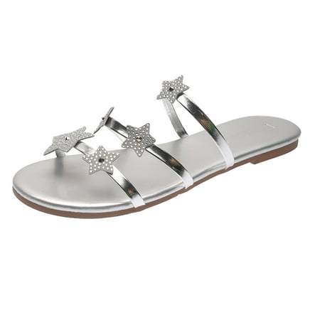 Youmylove Women Slide Slippers Summer Rhinestone Flat Bling Stars Fashion Slip On Beach Shoe Leisure Comfort Cozy Daily Walking
Youmylove Women Slide Slippers Summer Rhinestone Flat Bling Stars Fashion Slip On Beach Shoe Leisure Comfort Cozy Daily Walking