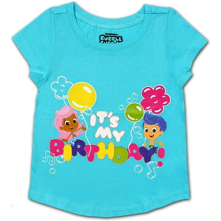 Nickelodeon Bubble Guppies Girl s It s My Birthday Blouse Tee Shirt