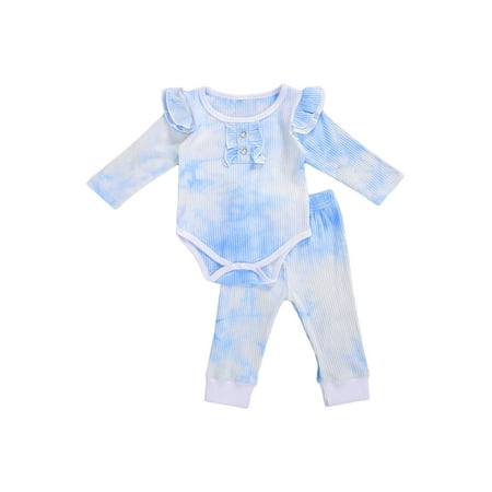 wybzd Newborn Baby Girl Long Sleeve Ruffle Romper Tops Long Pants Tie Dye Clothes 2Pcs Pajamas Set
wybzd Newborn Baby Girl Long Sleeve Ruffle Romper Tops Long Pants Tie Dye Clothes 2Pcs Pajamas Set