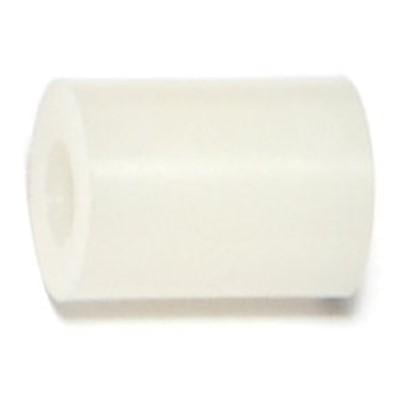 #10-32 x 1/2 x 3/8 Nylon Plastic Fine Threaded Spacers SPCR-194 (12 pcs.)