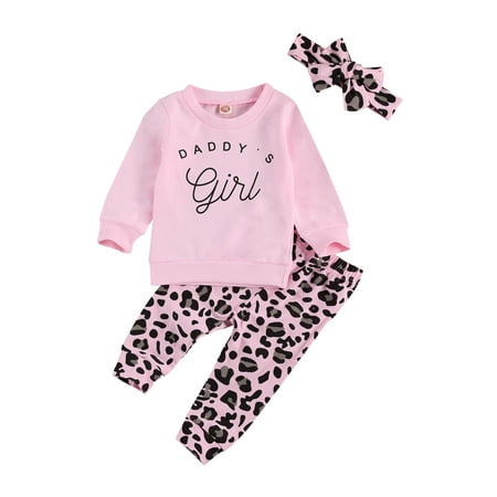 Canrulo 3 Pcs Newborn Baby Girls Outfits Long Sleeve Pullover Sweatshirt Tops Leopard Pants Headband Fall Winter Clothes Pink 0-6 Months
Canrulo 3 Pcs Newborn Baby Girls Outfits Long Sleeve Pullover Sweatshirt Tops Leopard Pants Headband Fall Winter Clothes Pink 0-6 Months