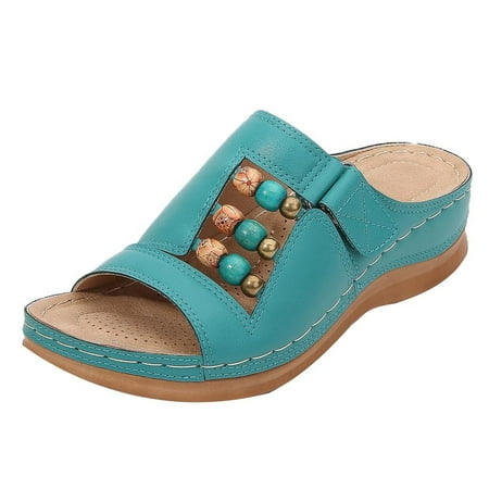 ZTTD Women Wedges Slipper Beach Roman Flip Flop Beaded Bohemian Slippers Casual Shoes Women s Slipper A
ZTTD Women Wedges Slipper Beach Roman Flip Flop Beaded Bohemian Slippers Casual Shoes Women s Slipper A