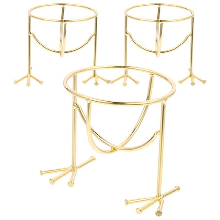 HEMOTON 3pcs Convenient Air Plant Holders Geometric Metal Practical Air Plants Racks
