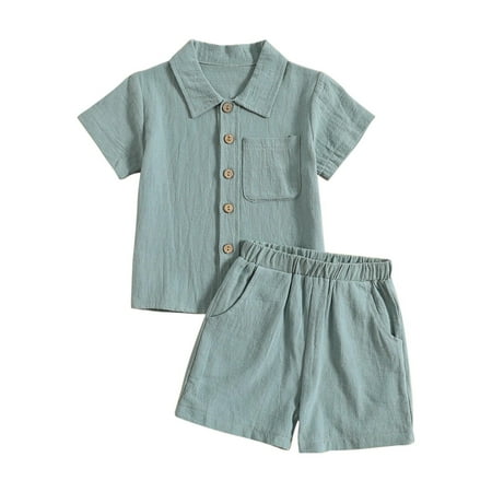 Toddler Baby Boys Outfits&Set Solid Color Cotton Linen Stand Up Collar Top And Shorts Summer Outdoor Casual Suit
Toddler Baby Boys Outfits&Set Solid Color Cotton Linen Stand Up Collar Top And Shorts Summer Outdoor Casual Suit