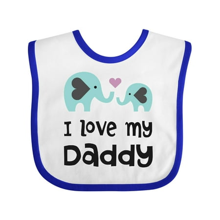 Inktastic I Love My Daddy Gift Baby Boy or Baby Girl Bib