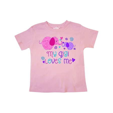 Inktastic My Gigi Loves Me- cute elephants Gift Toddler Boy or Toddler Girl T-Shirt