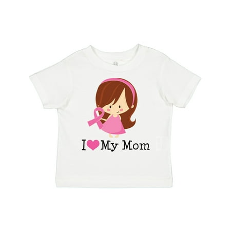 Inktastic Breast Cancer Mom Support Gift Toddler Toddler Girl T-Shirt